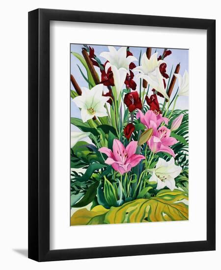 Lilies and Bullrushes-Christopher Ryland-Framed Giclee Print