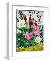 Lilies and Bullrushes-Christopher Ryland-Framed Giclee Print