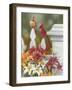 Lilies and Cardinals-William Vanderdasson-Framed Giclee Print