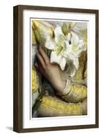 Lilies detail Gustav Pope 1895-Vintage Lavoie-Framed Giclee Print