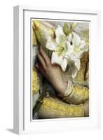 Lilies detail Gustav Pope 1895-Vintage Lavoie-Framed Giclee Print