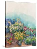 Lilies, Flowers in the Gardenspring Watering Can-ZPR Int’L-Stretched Canvas