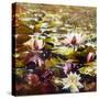 Lilies in Melbourne gardens-Mary Smith-Stretched Canvas