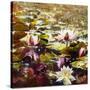 Lilies in Melbourne gardens-Mary Smith-Stretched Canvas