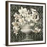 Lilies in Urn-Linda Thompson-Framed Giclee Print