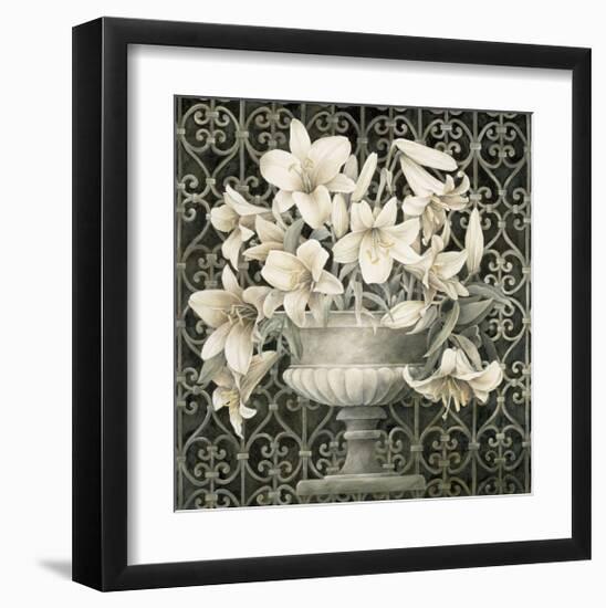 Lilies in Urn-Linda Thompson-Framed Giclee Print