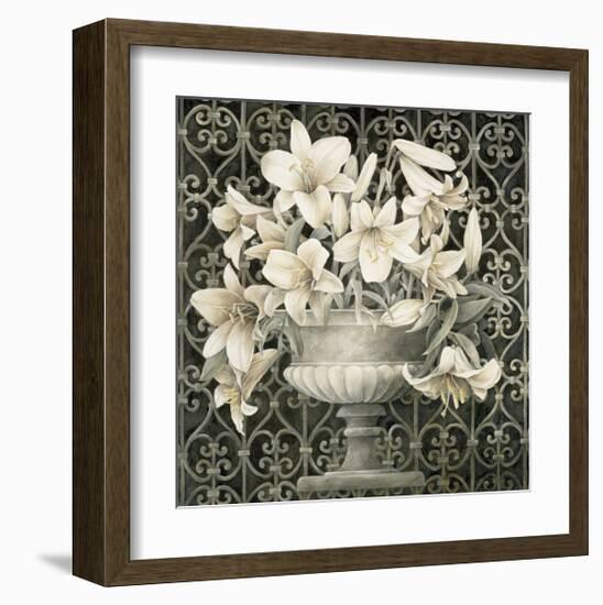 Lilies in Urn-Linda Thompson-Framed Giclee Print