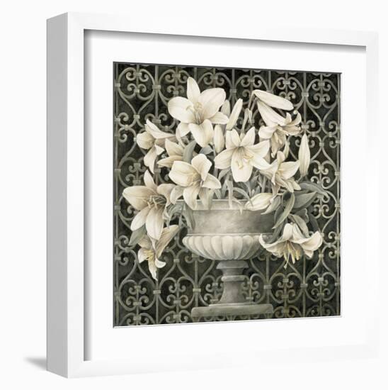 Lilies in Urn-Linda Thompson-Framed Giclee Print