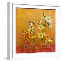 Lilies In Vases I-Danson-Framed Giclee Print