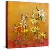 Lilies In Vases I-Danson-Stretched Canvas