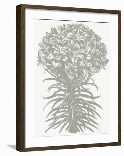 Lilies (Ivory & Sage)-Botanical Series-Framed Art Print