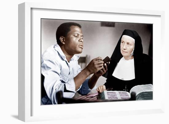 LILIES OF THE FIELD, from left: Sidney Poitier, Lilia Skala, 1963-null-Framed Photo