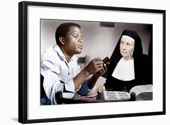 LILIES OF THE FIELD, from left: Sidney Poitier, Lilia Skala, 1963-null-Framed Photo