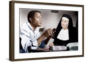 LILIES OF THE FIELD, from left: Sidney Poitier, Lilia Skala, 1963-null-Framed Photo