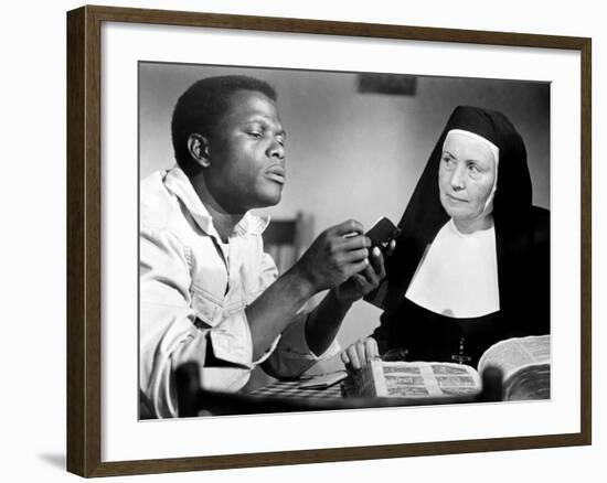 Lilies of the Field, Sidney Poitier, Lilia Skala, 1963-null-Framed Photo