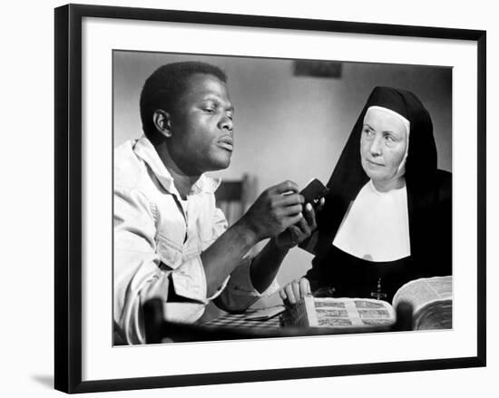 Lilies of the Field, Sidney Poitier, Lilia Skala, 1963-null-Framed Photo
