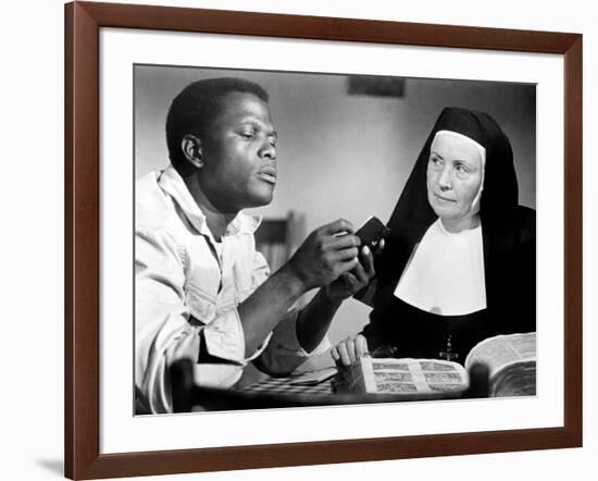 Lilies of the Field, Sidney Poitier, Lilia Skala, 1963-null-Framed Photo