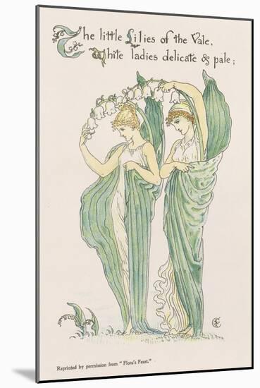 Lilies of the Vale, from Flora's Feast, 1901-Walter Crane-Mounted Giclee Print