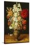 Lilies, Peonies, Tulips, Roses, Anemones and Other Flowers-Osias Beert-Stretched Canvas