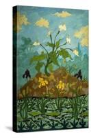Lilies, Purple and Yellow Irises; Aromes, Iris Violets Et Jaunes, 1899-Paul Ranson-Stretched Canvas