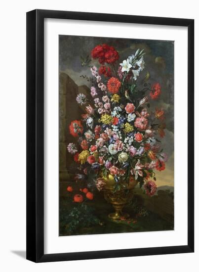 Lilies, Tulips, Carnations, Peonies, Convolvuli and Other Flowers, 1718-Sir William Beechey-Framed Giclee Print