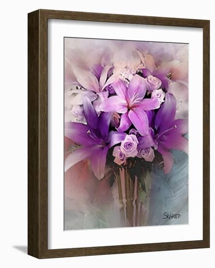 Lilies-Skarlett-Framed Giclee Print