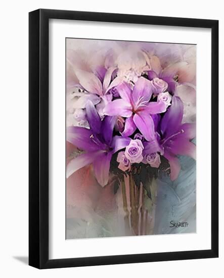 Lilies-Skarlett-Framed Giclee Print