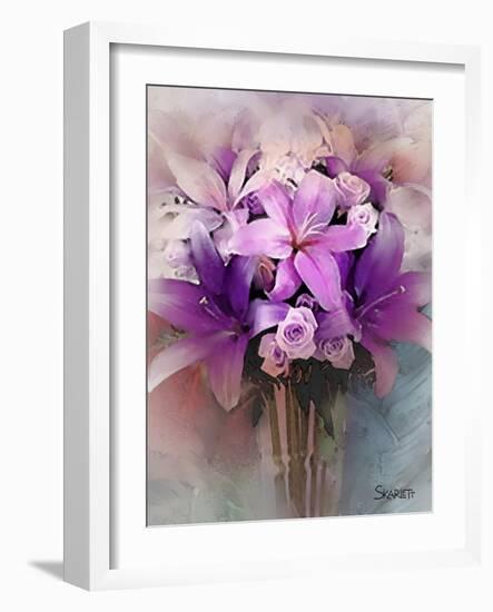 Lilies-Skarlett-Framed Giclee Print