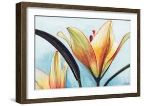 Lilies-Jennifer Redstreake Geary-Framed Art Print