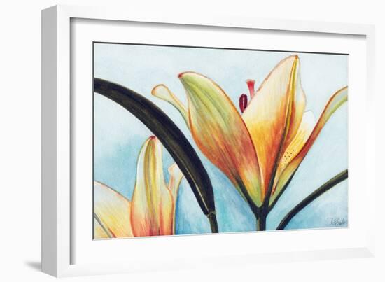 Lilies-Jennifer Redstreake Geary-Framed Art Print