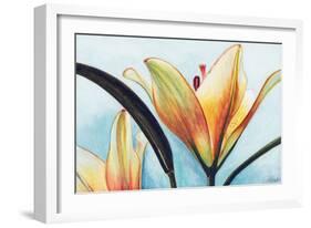 Lilies-Jennifer Redstreake Geary-Framed Art Print