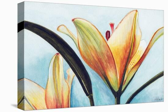 Lilies-Jennifer Redstreake Geary-Stretched Canvas