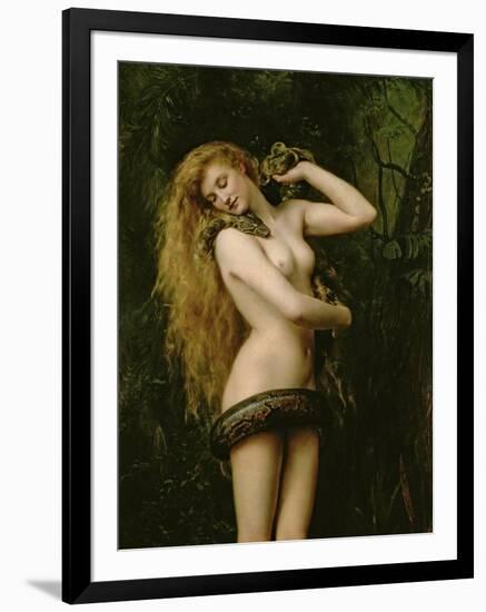 Lilith, 1887 (Detail)-John Collier-Framed Giclee Print