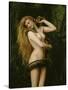 Lilith, 1887 (Detail)-John Collier-Stretched Canvas