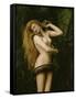 Lilith, 1887 (Detail)-John Collier-Framed Stretched Canvas