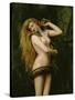 Lilith, 1887 (Detail)-John Collier-Stretched Canvas