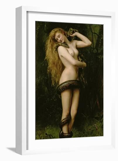 Lilith, 1887-John Collier-Framed Premium Giclee Print