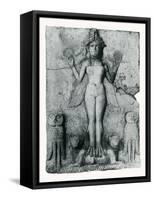 Lilith, Goddess of Death-Science Source-Framed Stretched Canvas