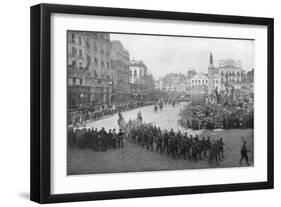 Lille Being Liberated by the British 5th Army, France, 17 October 1918-null-Framed Giclee Print