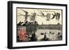 Lille Nord, Portez Lui, Schwalben, Marktplatz, Autos-null-Framed Giclee Print