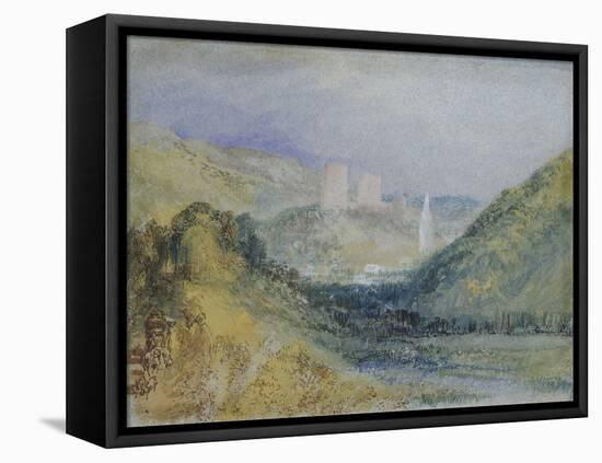 Lillebonne, C.1823 (W/C & Gouache with Pen & Ink on Paper)-Joseph Mallord William Turner-Framed Stretched Canvas