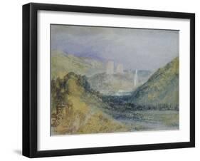 Lillebonne, C.1823 (W/C & Gouache with Pen & Ink on Paper)-Joseph Mallord William Turner-Framed Giclee Print