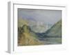 Lillebonne, C.1823 (W/C & Gouache with Pen & Ink on Paper)-Joseph Mallord William Turner-Framed Giclee Print