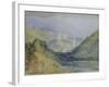 Lillebonne, C.1823 (W/C & Gouache with Pen & Ink on Paper)-Joseph Mallord William Turner-Framed Giclee Print