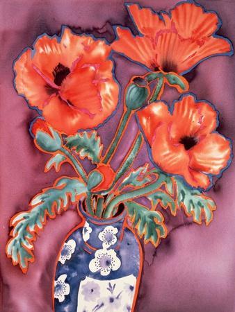 Poppies in Chinese Vase