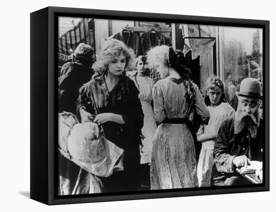 Lillian Gish: The Musketeers of Pig Alley, 1912-null-Framed Stretched Canvas