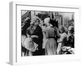 Lillian Gish: The Musketeers of Pig Alley, 1912-null-Framed Photographic Print