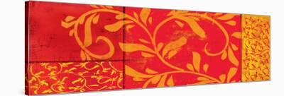 Florence Red Gold-Lillian Pasenar-Stretched Canvas