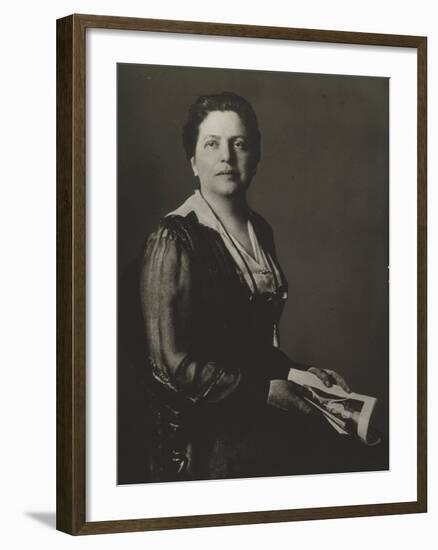 Lillian Wald Worked as a Visiting Nurse in Poor Neighborhoods in NYC, Ca. 1900-null-Framed Photo