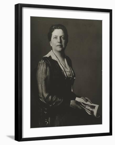 Lillian Wald Worked as a Visiting Nurse in Poor Neighborhoods in NYC, Ca. 1900-null-Framed Photo